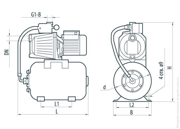 Насосна станція NPO AUJET 110B/24L