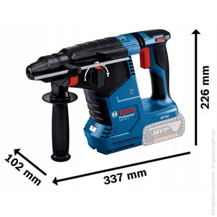 Акумуляторний перфоратор Bosch Professional GBH 187-Li SDS-Plus (0611923021)