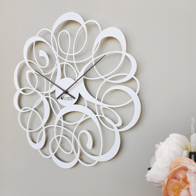 Годинник настінний Glozis Freya B-036 White