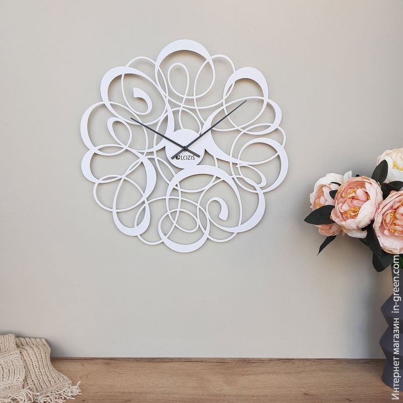 Годинник настінний Glozis Freya B-036 White