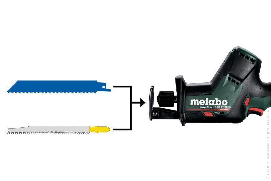 Акумуляторна шабельна пила METABO PowerMaxx SSE 12 BL (602322840)