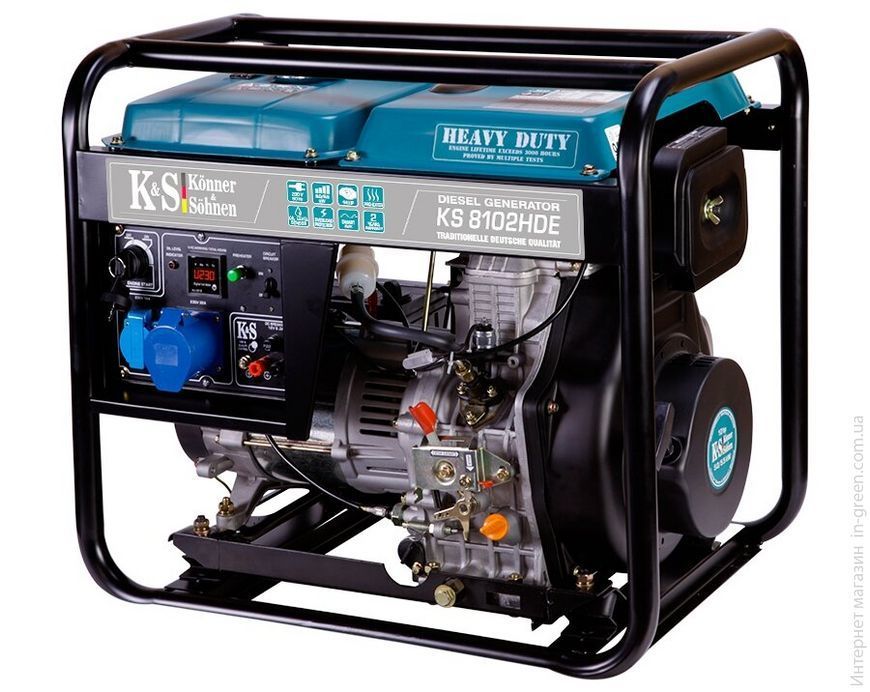 Дизельный генератор KONNER&SOHNEN KS 8102HDE (EURO II)