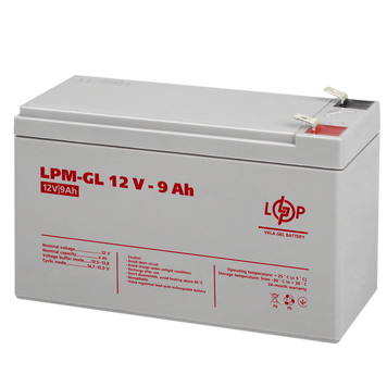 Акумулятор гелевий LPM-GL 12V - 9 Ah