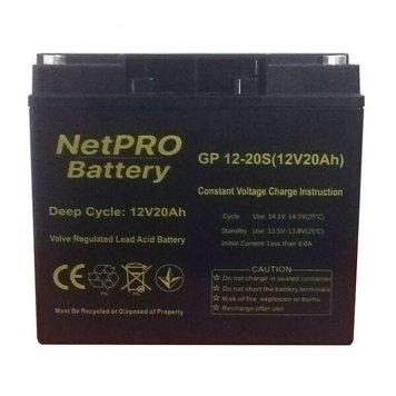 Аккумулятор NetPRO GP 12-20S (12V / 20Ah C20)