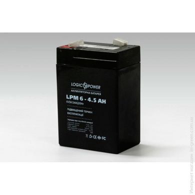 Свинцово-кислотный аккумулятор LOGICPOWER LPM 6-4.5 AH