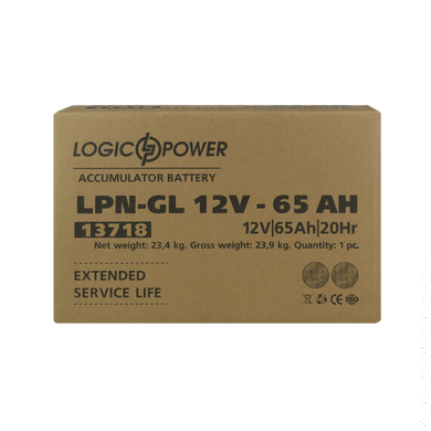 Аккумулятор гелевый LPN-GL 12V - 65 Ah