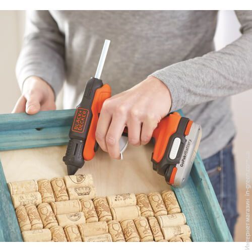 Пистолет клеевой BLACK&DECKER BDCGG12N