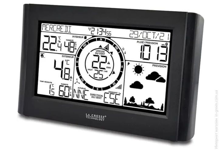 Метеостанція La Crosse WS1652 Black