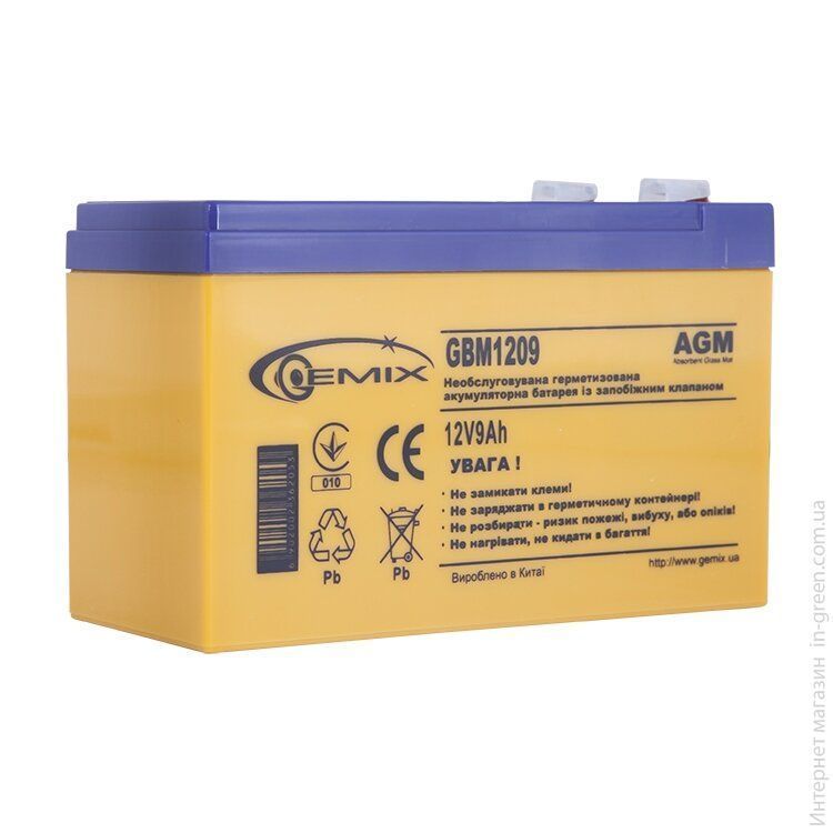 Аккумулятор GEMIX GBM1209/ 12V 9Ah