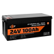 Аккумулятор LP LiFePO4 24V (25,6V) - 100 Ah (2560Wh) (Smart BMS 100А) з BT пластик для ИБП Фото 4 из 6