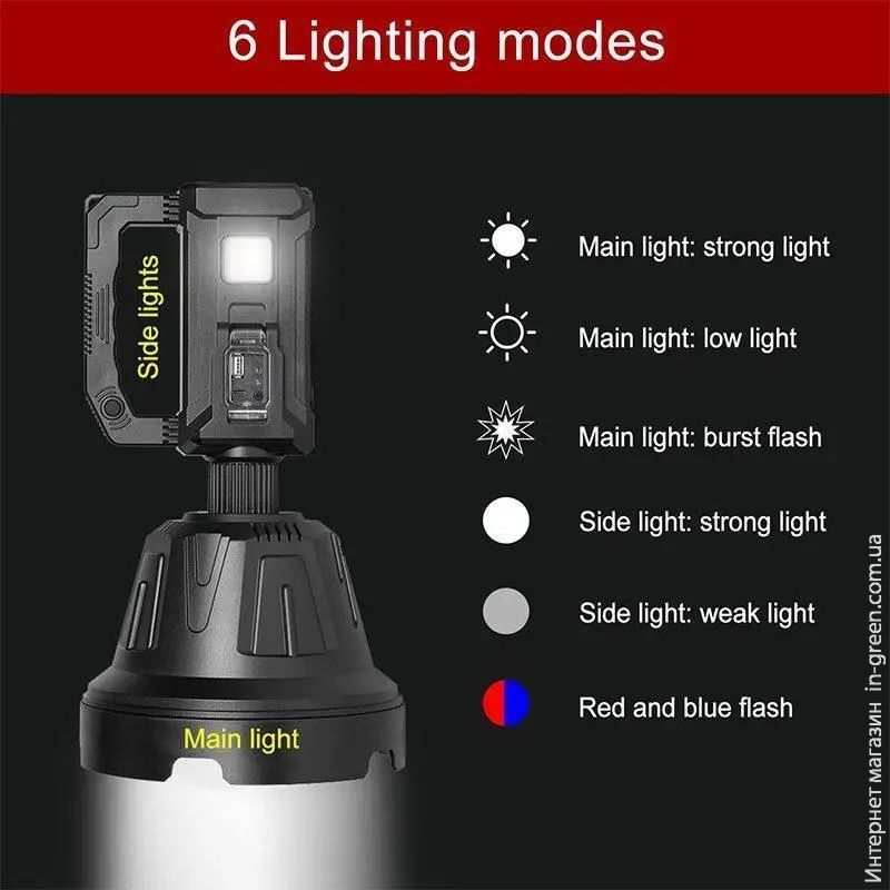 Фонарь переносной Voltronic W5109+Solar