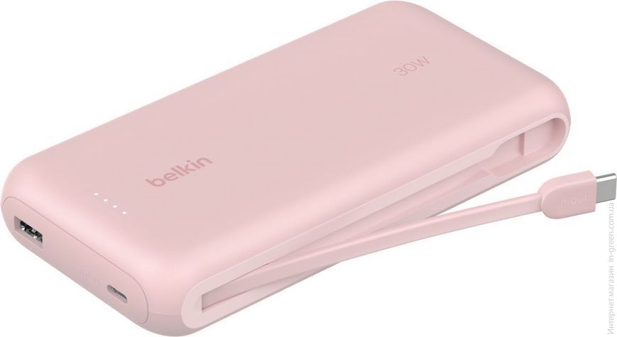 Портативное зарядное устройство BELKIN 20000 mAh 30W Pink (BPB024HQPK)