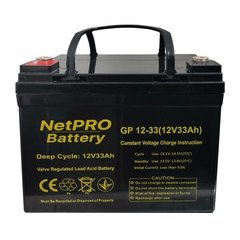 Аккумулятор NetPRO GP 12-33 (12V / 33Ah C10)