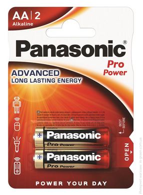 Батарейка Panasonic PRO POWER LR6XEG/2BP лужна AA блістер