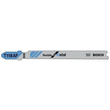 100 лобзиковых пилок BOSCH T 118 AF, BIM (2608634774)