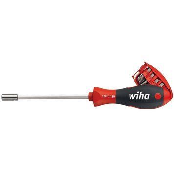 Викрутка довга WIHA W32901 1/4 з набором біт 25мм