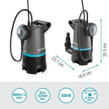Дренажний насос для брудної води Gardena 20000 Basic (09017-47)