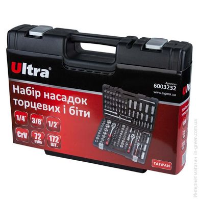 Набор ручного инструмента ULTRA 172 шт CrV Taiwan (6003232)