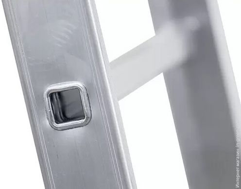 Алюмінієві двосекційні сходи 2x10 ступенів DUOMAX VIRASTAR