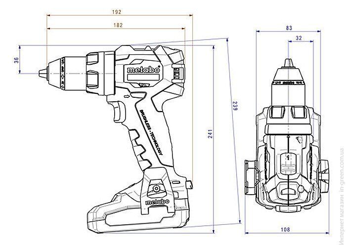 Ударний шуруповерт METABO SB 18 LT BL каркас