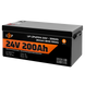Акумулятор LP LiFePO4 24V (25,6V) - 200 Ah (5120Wh) (Smart BMS 100А) з BT пластик для ДБЖ Фото 3 з 6