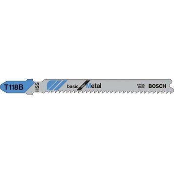 100 лобзиковых пилок BOSCH T 118 В, HSS (2608631965)