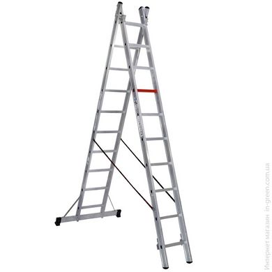 Двухсекционная алюминиевая лестница-стремянка Virastar 2x10 (TS6)