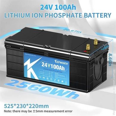 Аккумулятор Kepworth LiFePO4 24V/100AH (2400W*h) Bluetooth