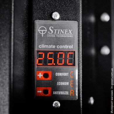 Керамічний обігрівач конвекційний STINEX PLAZA CERAMIC 500-1000 / 220 Thermo-control Gray