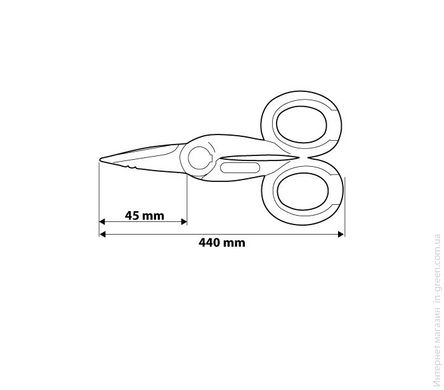 Ножницы NEO для кабеля и изолирующей оболочки, 140 мм, 14-22 мм, TUV (01-511)