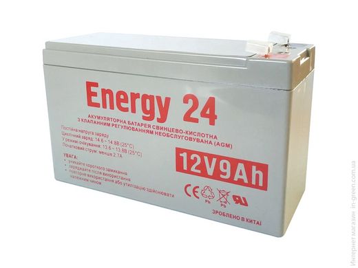 Акумулятор Energy 24 12V 9AH