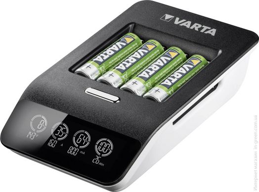 Зарядний пристрій VARTA LCD Ultra Fast Plus Charger + Акумулятор NI-MH AA 2100 мАг