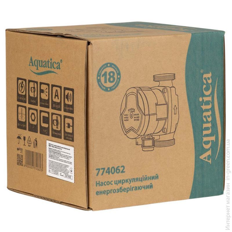 Насос циркуляционный AQUATICA GPA25-8/130 III (774062)
