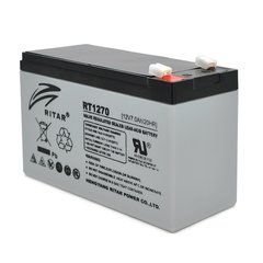 Аккумуляторная батарея AGM RITAR RT1270, Gray Case, 12V 7.0Ah ( 151 х 65 х 94 (100) ) Q10