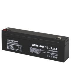 Акумулятор кислотний AGM LogicPower LPM 12 - 2,3 AH