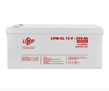 Аккумулятор гелевой LPM-GL 12V - 250 Ah