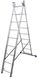 Алюмінева двухсекційна драбина 2x9 сходинок DUOMAX VIRASTAR Фото 1 з 10