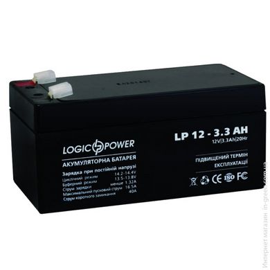 Акумулятор LogicPower LP 12 - 3.3 AH