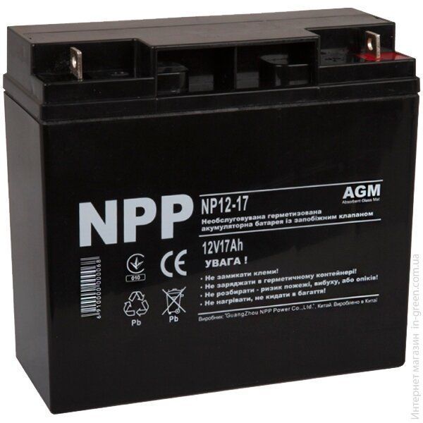 Акумуляторна батарея Npp NP12-17