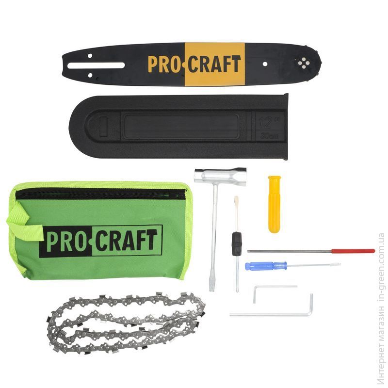 Бензопила PRO-CRAFT K350S (Шина, ланцюг 30)