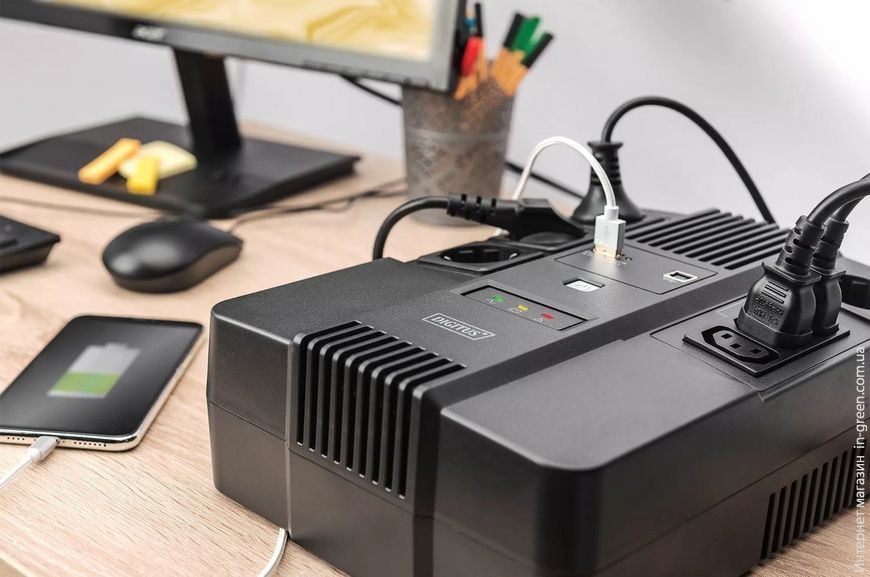 Источник бесперебойного питания DIGITUS All-in-One, 600VA/360W (DN-170110)
