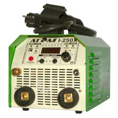 Сварочный инвертор АТОМ I-250X без кабелей, со штекерами Binzel (CM 35-50) (Atom-I250X-C)