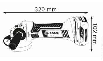 Шлiфмашина Bosch GWS 18-125 V-LI кутова