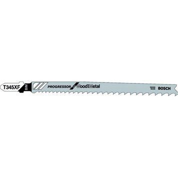 25 лобзиковых пилок BOSCH T 345 XF, BIM (2608634995)