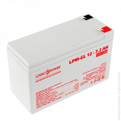 Гелевый аккумулятор LOGICPOWER LPM-GL 12 - 7,2 AH