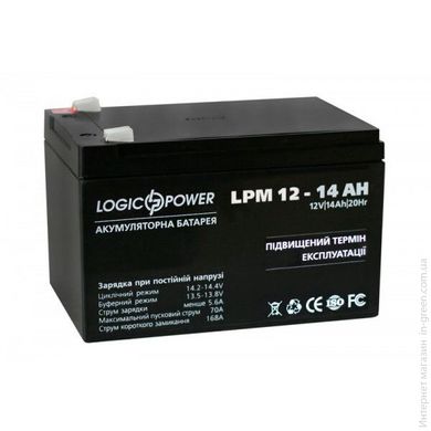 Акумулятор кислотний LOGICPOWER LPM 12-14 AH