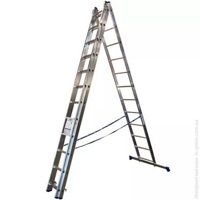Алюмінієві трисекційні сходи 3х12 ступенів TRIOMAX VIRASTAR