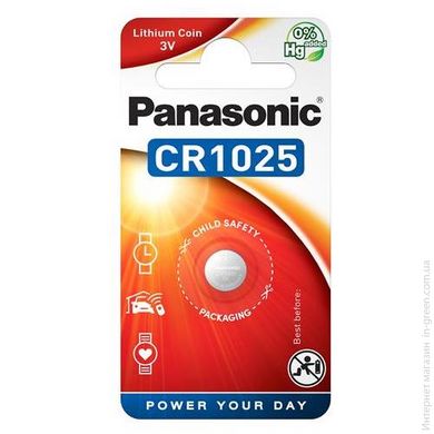 Батарейка Panasonic літієва CR1025 (CR-1025EL/1B) блістер