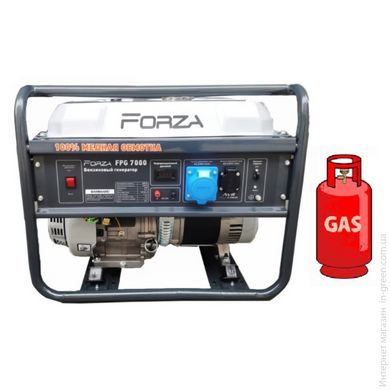 Генератор газ/бензиновый Forza FPG7000 с ручным запуском