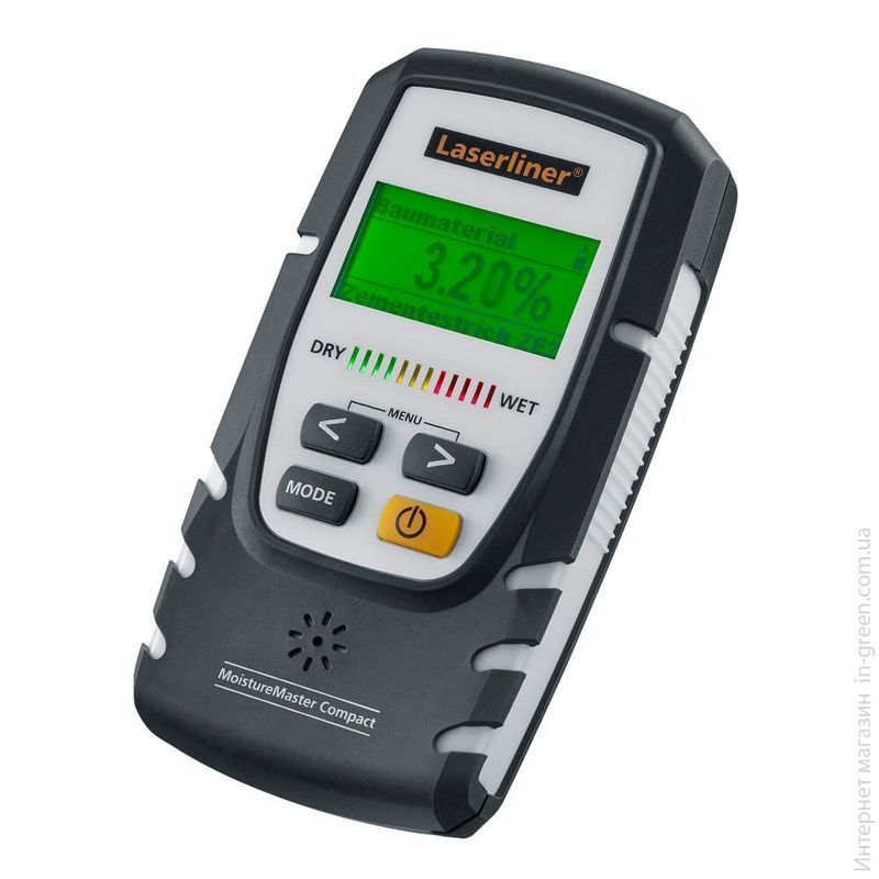 Вимірювач вологості LASERLINER MoistureMASTER Compact Plus (082.334A)